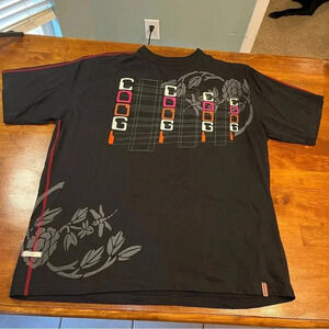 Coogi black t shirt size 3xl 100% cotton